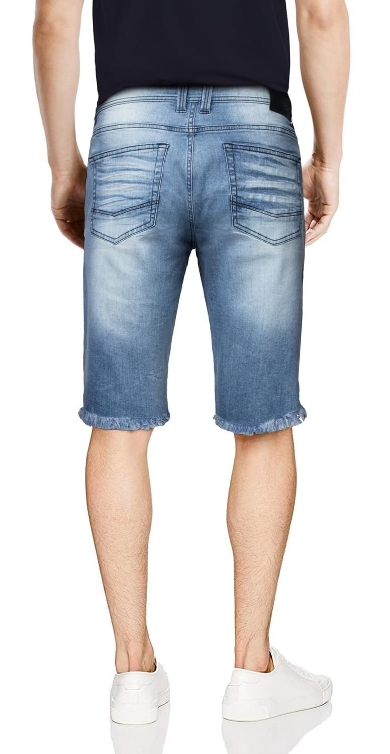 Men's Distressed Moto Denim Shorts sold by Lord & Taylor product image thumbnail 6