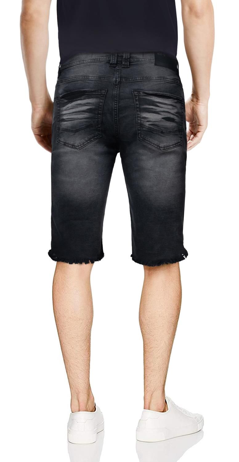 Men's Distressed Moto Denim Shorts sold by Lord & Taylor product image thumbnail 2