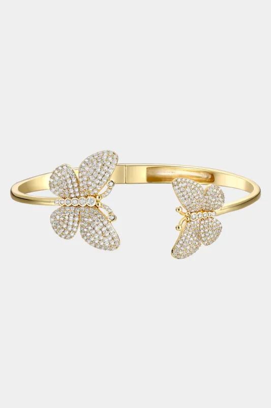 Cubic Zirconia Butterfly Bangle Bracelet sold by Lord & Taylor