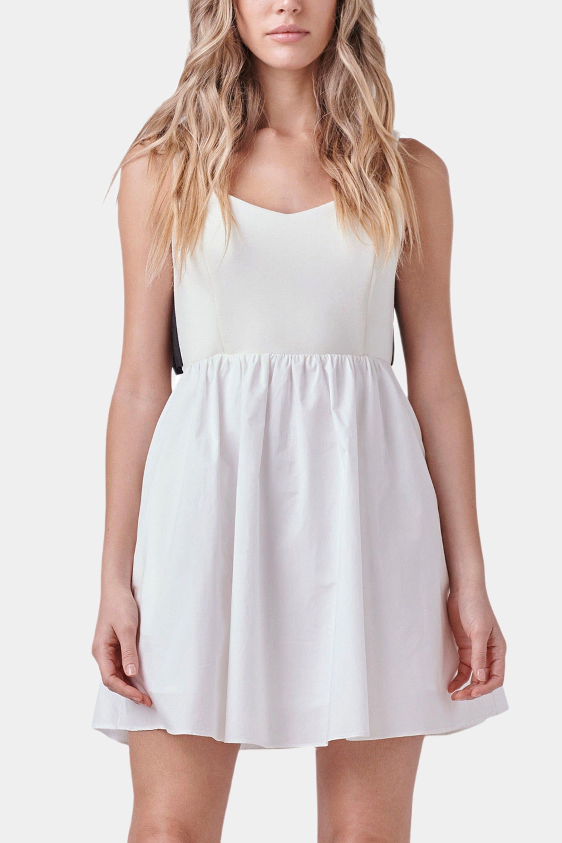 Back Bow Contrast Mini Dress sold by Lord & Taylor