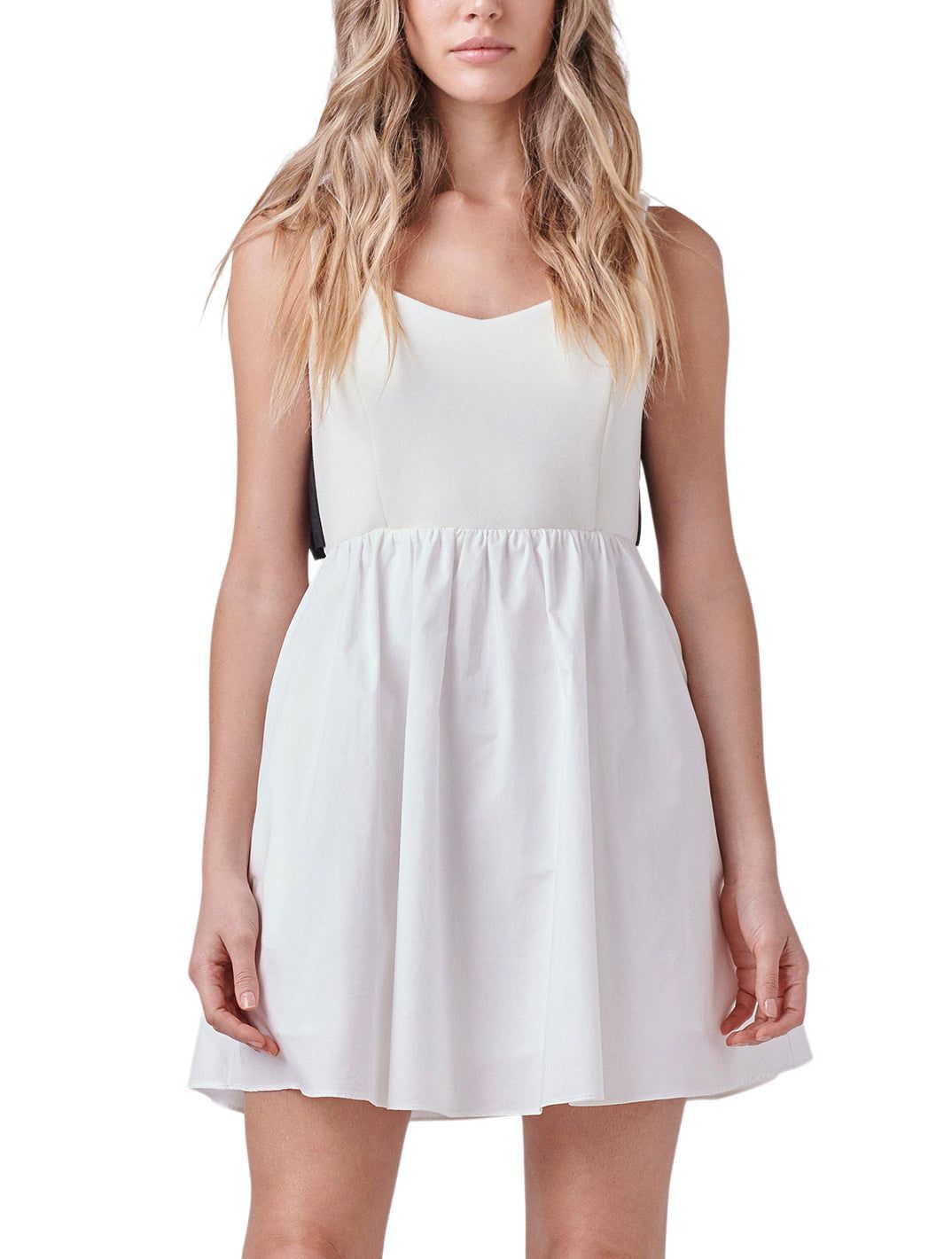 Back Bow Contrast Mini Dress sold by Lord & Taylor product image thumbnail 6