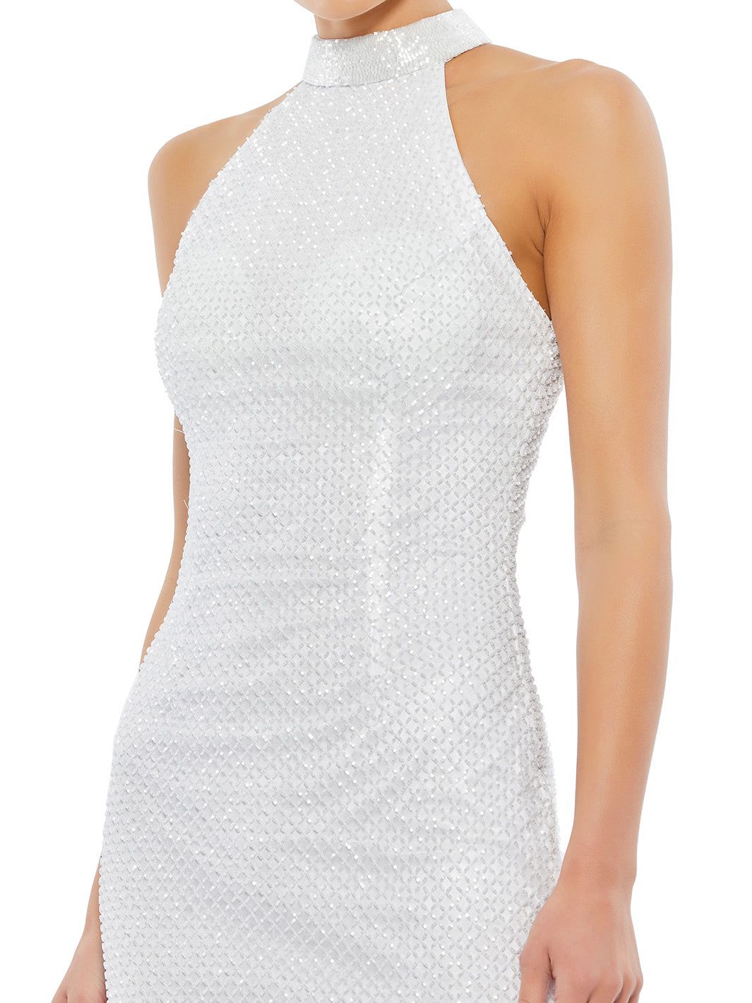 Lattice Bead Halter Midi Dress sold by Lord & Taylor product image thumbnail 3