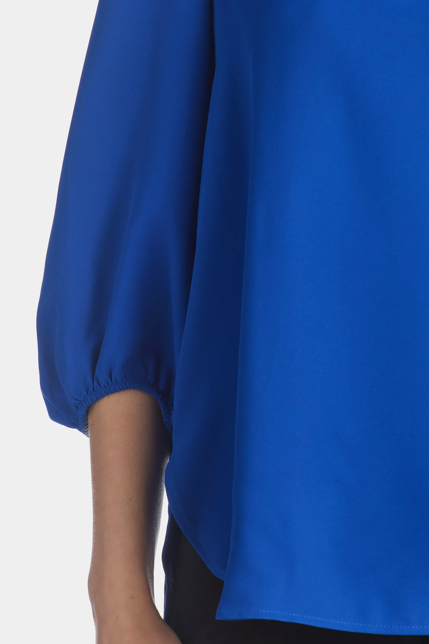 Split Neck High Low Long Sleeve Blouse sold by Lord & Taylor product image thumbnail 4