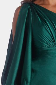 Satin One Sleeved Cocktail Dress sold by Lord & Taylor