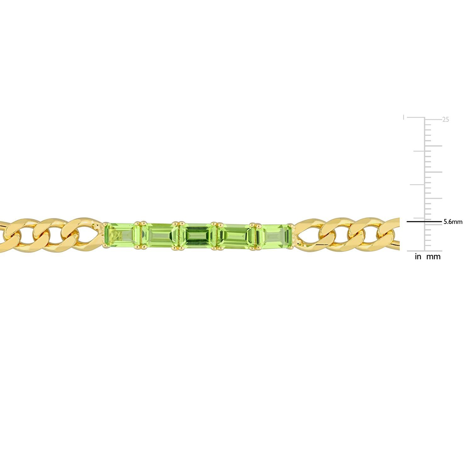 Peridot Birthstone Link Bracelet sold by Lord & Taylor product image thumbnail 3