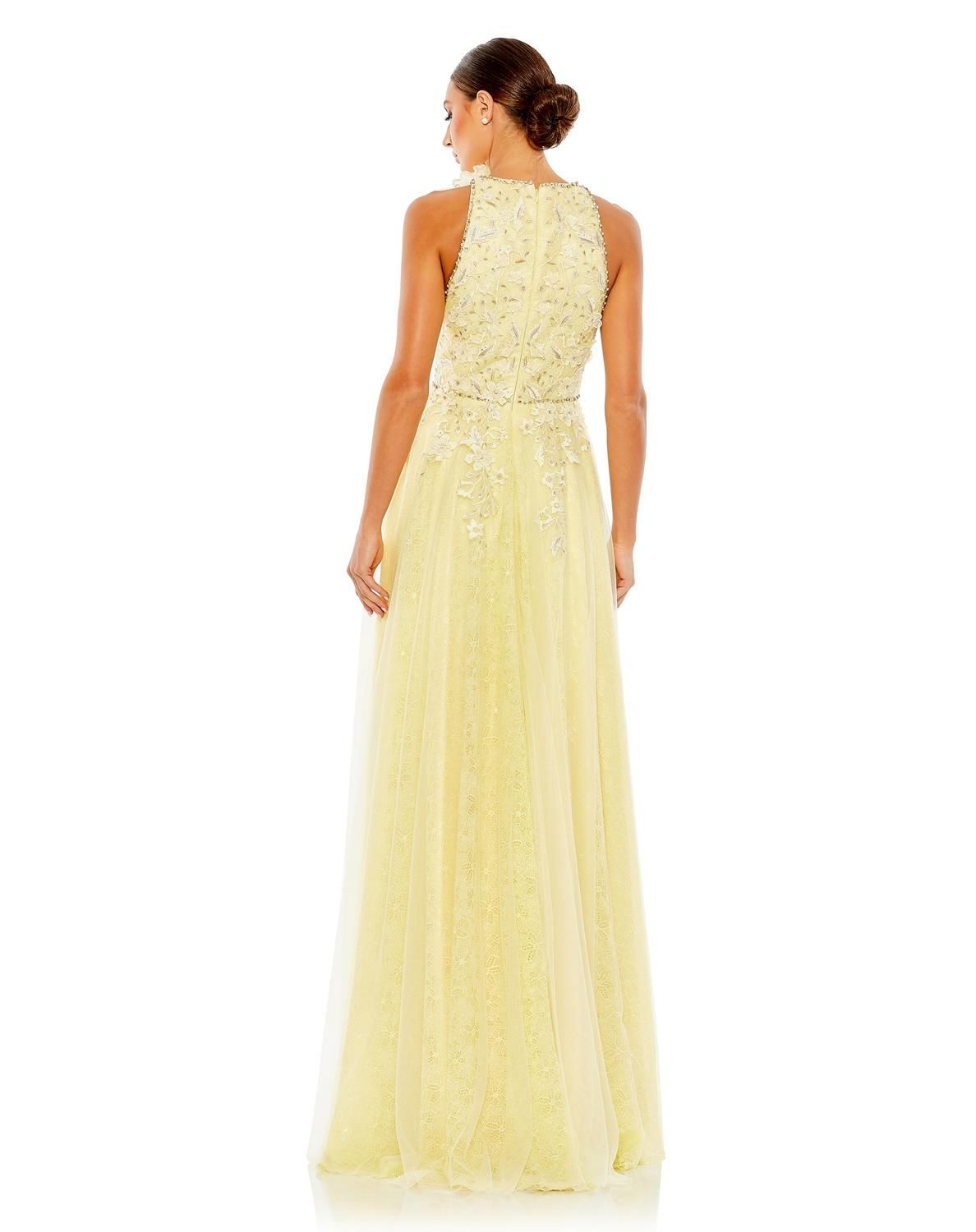 Embellished High Neck Sleeveless A Line Gown sold by Lord & Taylor product image thumbnail 3