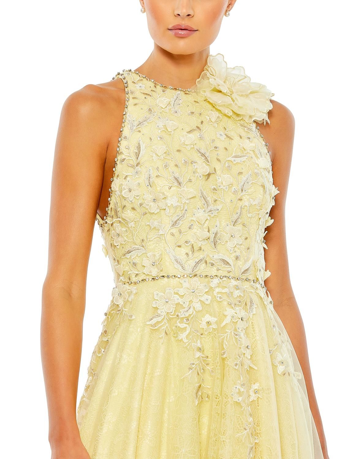 Embellished High Neck Sleeveless A Line Gown sold by Lord & Taylor product image thumbnail 4