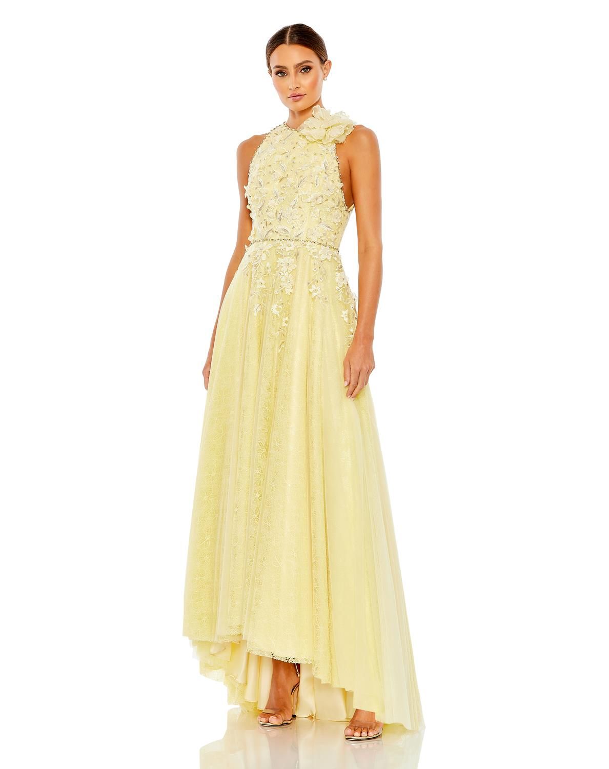 Embellished High Neck Sleeveless A Line Gown sold by Lord & Taylor