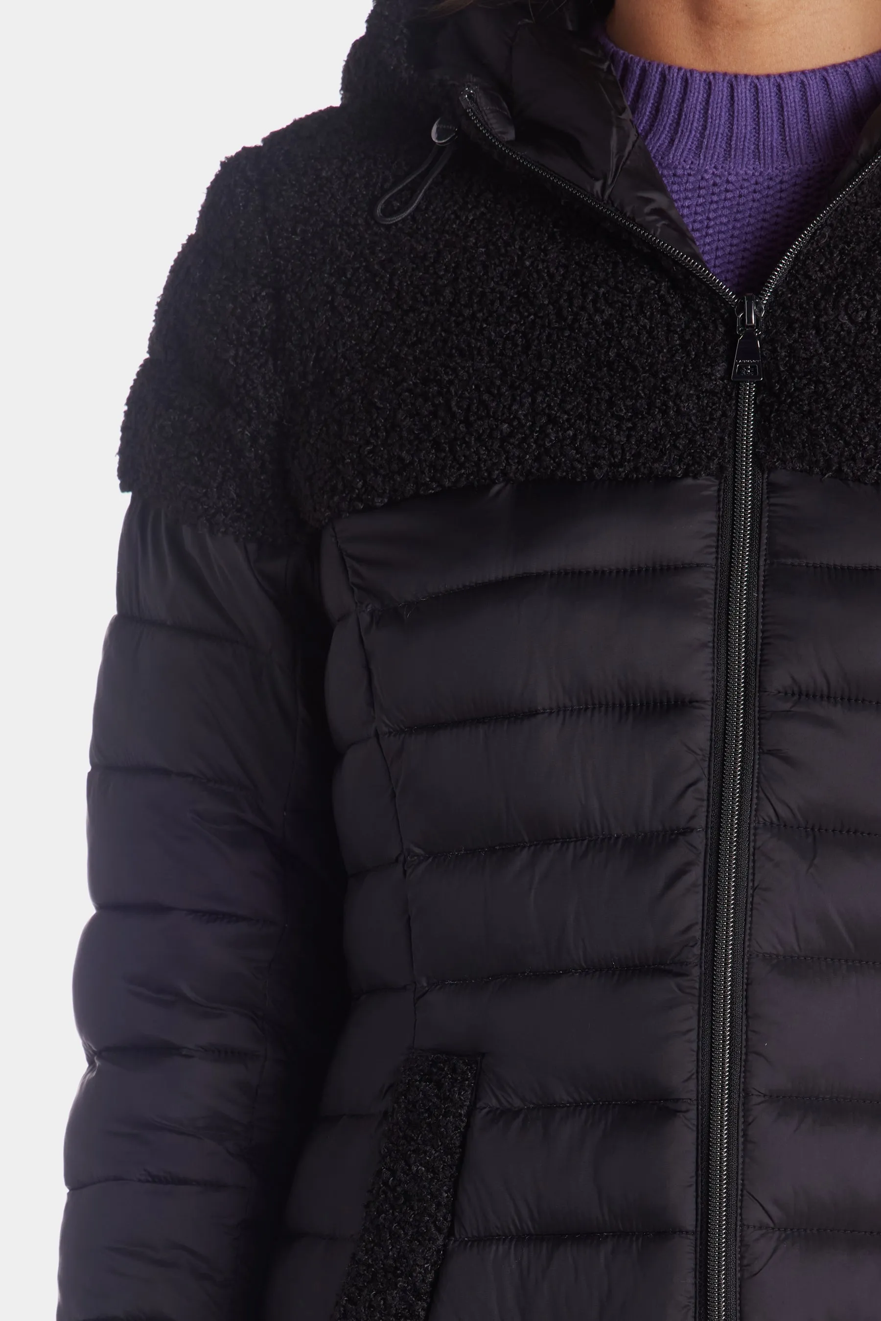 Metallic Marshmallow Hooded Jacket sold by Lord & Taylor product image thumbnail 3