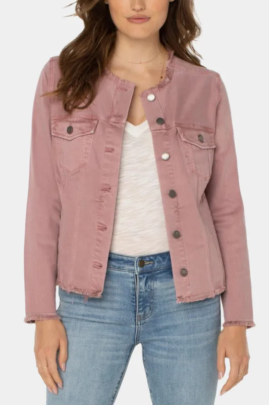 Fray Hem Classic Jean Jacket sold by Lord & Taylor