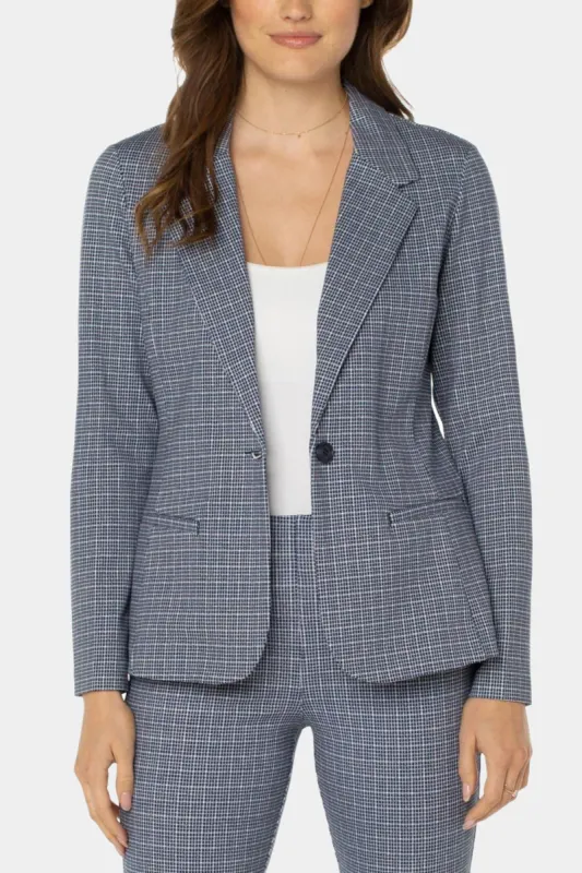 Fitted Plaid Print Blazer sold by Lord & Taylor