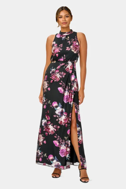 Foil Mesh Gown sold by Lord & Taylor