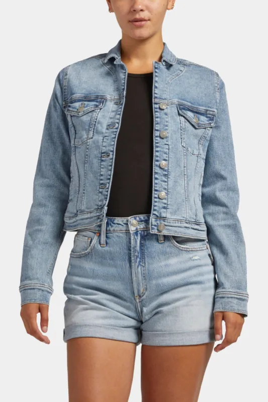 Fitted Denim Jacket sold by Lord & Taylor