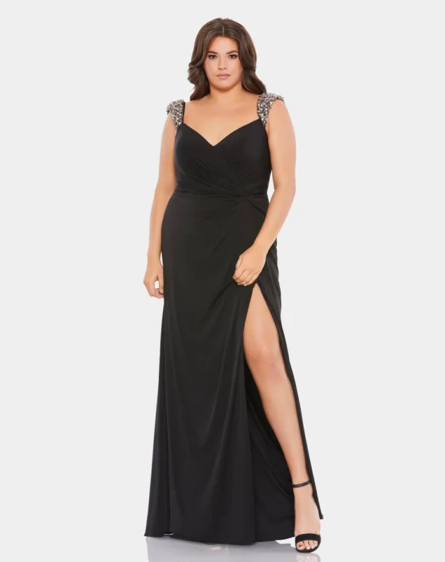 Side Twist Beaded Strap Sweetheart Gown sold by Lord & Taylor