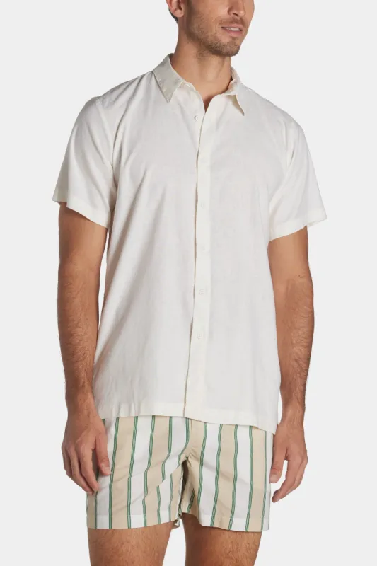Stretch Linen Short Sleeve Shirt sold by Lord & Taylor