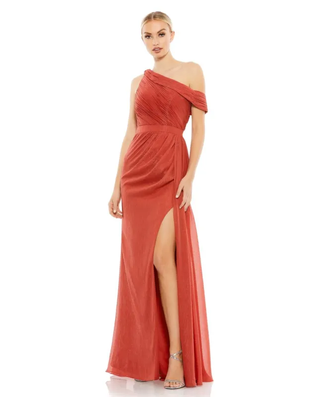 Draped Drop Shoulder Evening Gown sold by Lord & Taylor