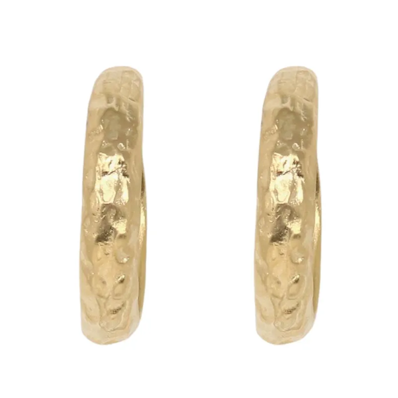 Hammered Gold Hoop Earrings sold by Lord & Taylor