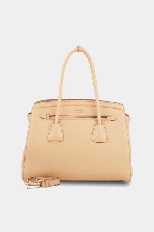 Vitello Daino Front Pocket Two-Way Tote Bag sold by Lord & Taylor