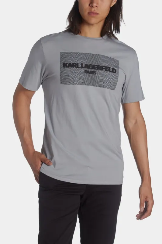 Square Swirl Logo Short Sleeve Crew Neck T-Shirt sold by Lord & Taylor