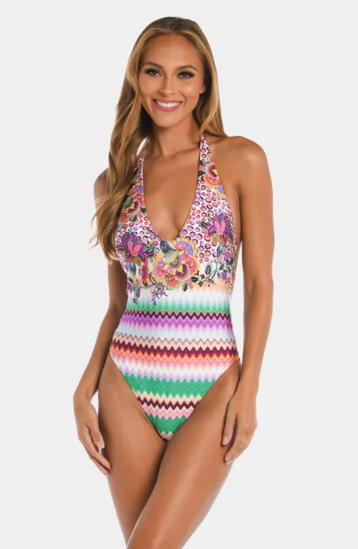 Festival Halter One Piece sold by Lord & Taylor