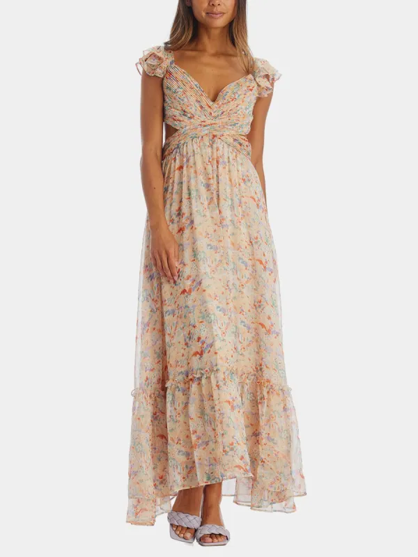 Primrose Ruffled Cross Back Maxi Dress sold by Lord & Taylor