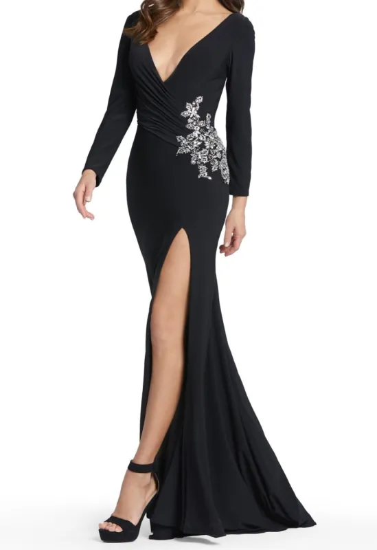 Long Sleeve Jersey Gown sold by Lord & Taylor