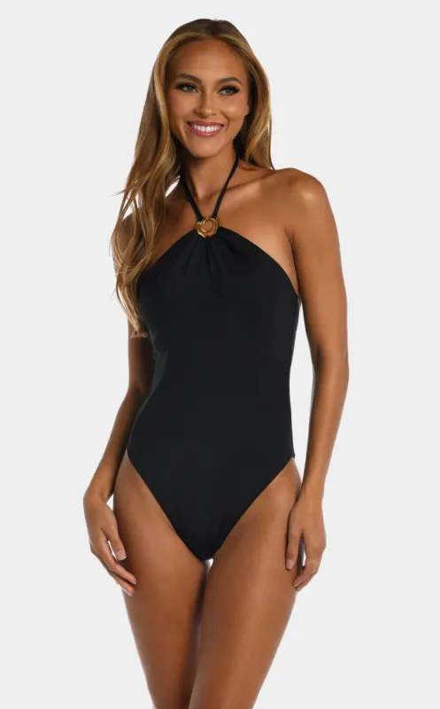 Solid High Neck One Piece sold by Lord & Taylor