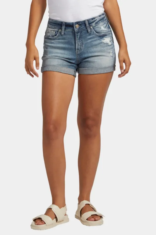 Mid-Rise Distressed Shorts sold by Lord & Taylor