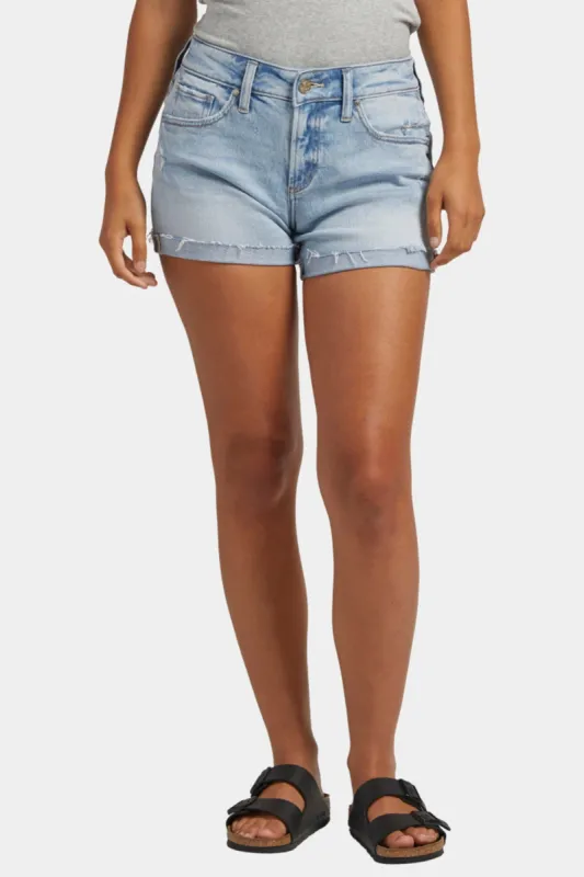 Mid-Rise Boyfriend Shorts sold by Lord & Taylor