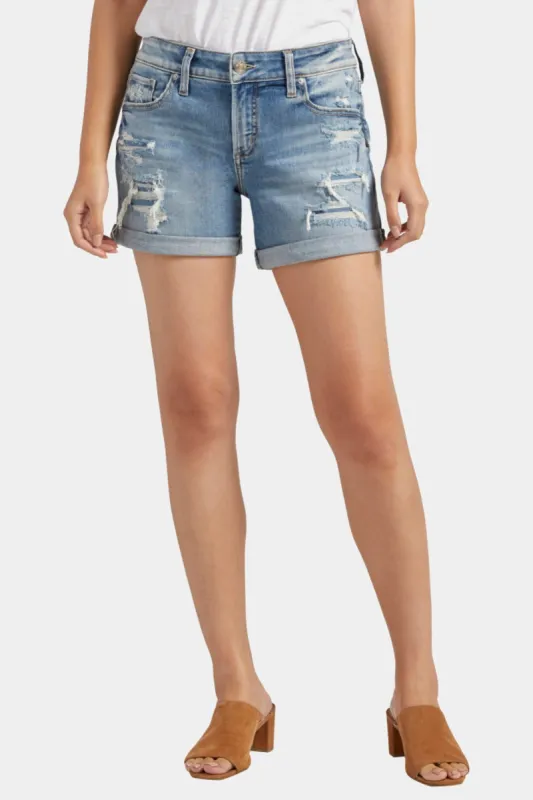 Boyfriend Mid Rise Shorts sold by Lord & Taylor