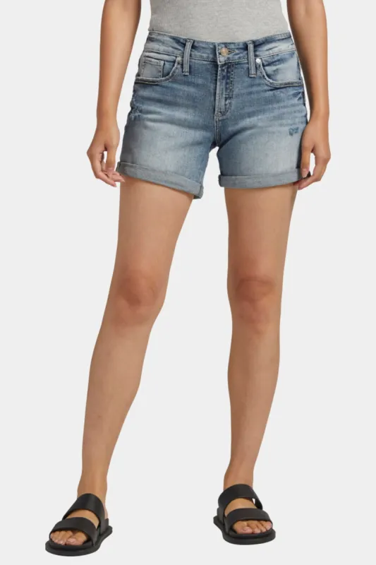 Boyfriend Mid Rise Shorts sold by Lord & Taylor