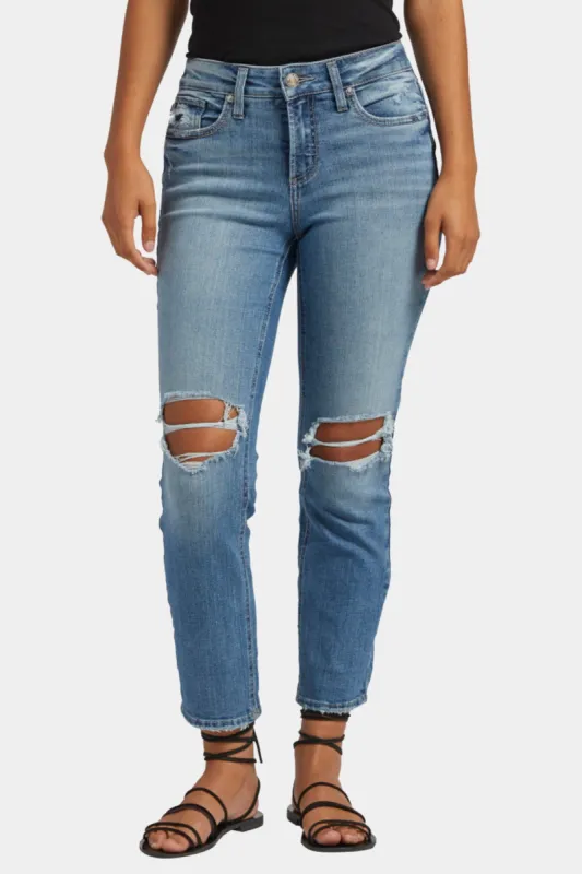 Suki Mid Rise Straight Leg Crop Jeans sold by Lord & Taylor