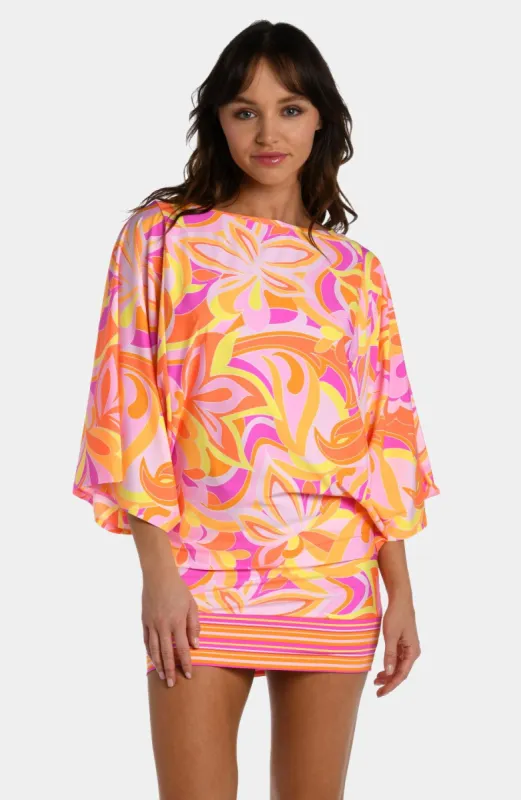Swirl Dolman Sleeve Tunic Mini Dress sold by Lord & Taylor
