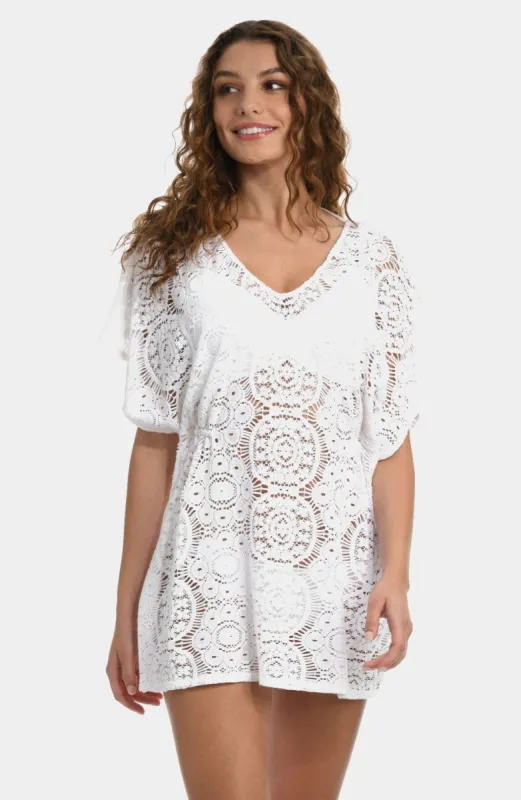 Crochet Kaftan Swim Coverup Dress sold by Lord & Taylor