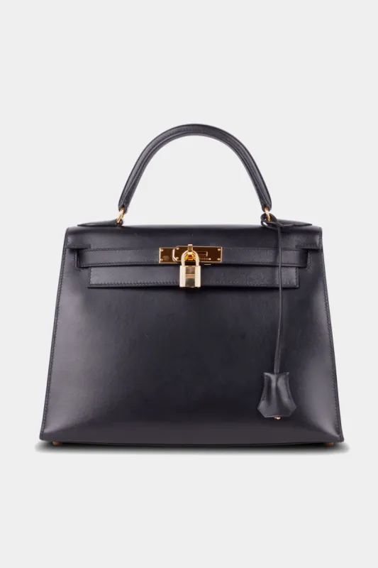 Kelly Box Calf No Strap 28 Handbag sold by Lord & Taylor