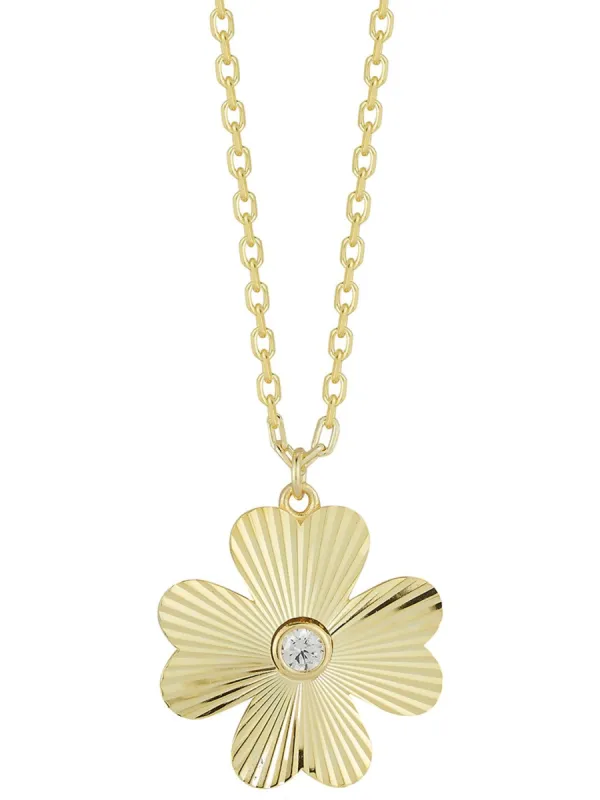 Sterling Silver Clover Necklace sold by Lord & Taylor