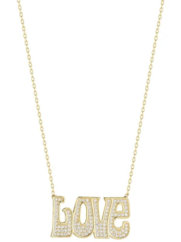 Sterling Silver Love Necklace sold by Lord & Taylor