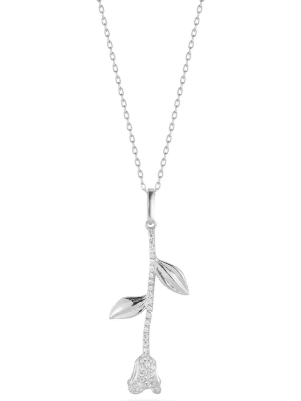 Sterling Silver Rose Necklace sold by Lord & Taylor