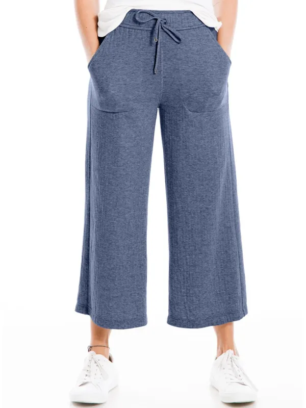 Double Knit Cropped Wide Leg Pant sold by Lord & Taylor