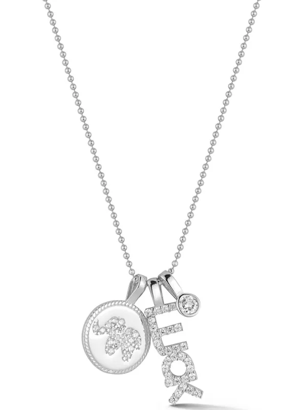 Sterling Silver Good Luck Charm Necklace sold by Lord & Taylor