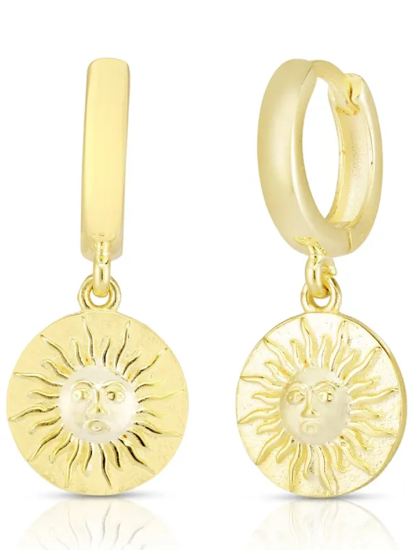 Gold Vermeil Sun Earring sold by Lord & Taylor