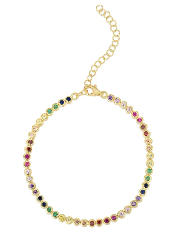 Gold Vermeil Rainbow Tennis Bracelet sold by Lord & Taylor