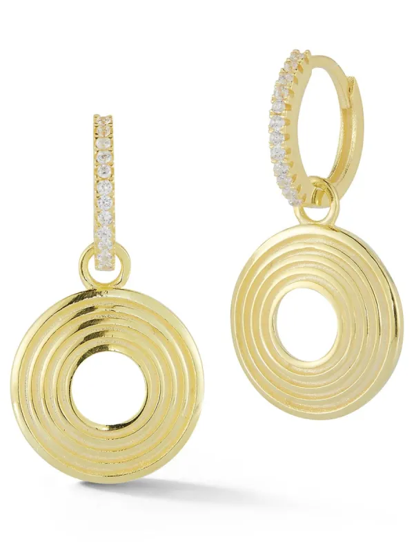 Sterling Silver Vintage Circle Earrings sold by Lord & Taylor
