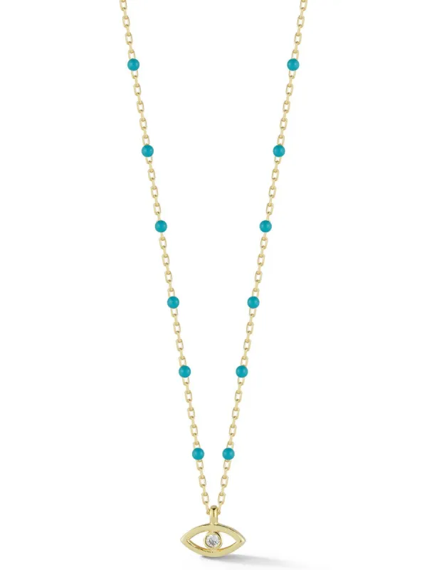 Gold Vermeil Evil Eye Necklace sold by Lord & Taylor