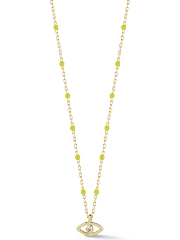 Gold Vermeil Evil Eye Necklace sold by Lord & Taylor
