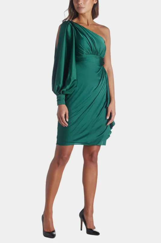 Satin One Sleeved Cocktail Dress sold by Lord & Taylor