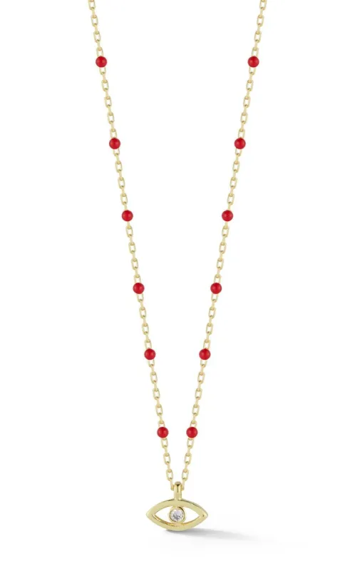 Gold Vermeil Evil Eye Necklace sold by Lord & Taylor