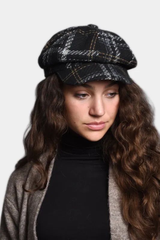 Large Plaid Paperboy Hat sold by Lord & Taylor