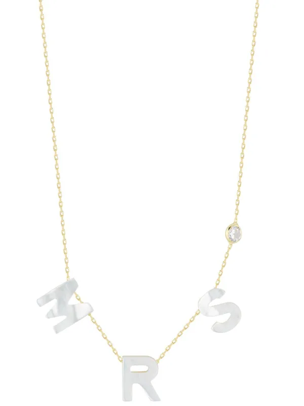 Sterling Silver Mrs Necklace sold by Lord & Taylor