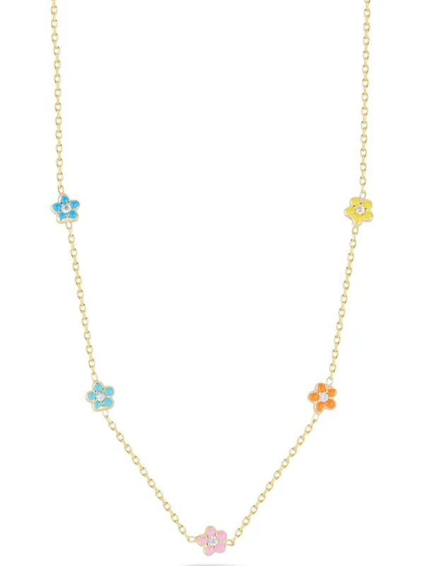 Gold Vermeil Flower Necklace sold by Lord & Taylor
